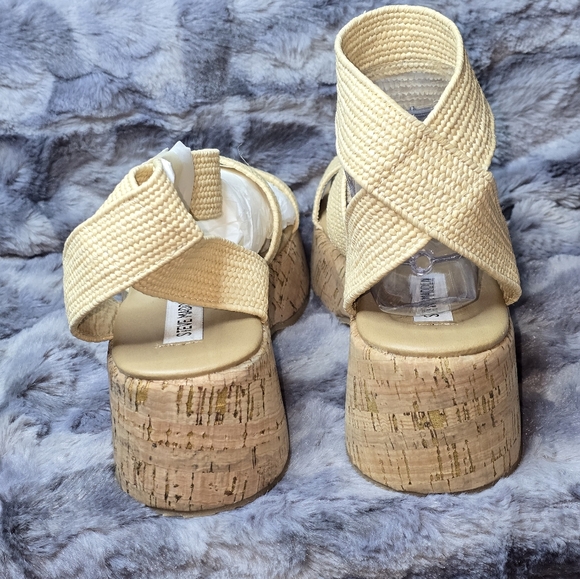 NWB Steve Madden Women's Sashes Sandal Raffia Size 7‎ - Picture 3 of 6